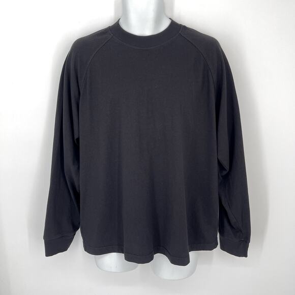 Cotton Citizen NEW Men's Bronx Crew Sweatshirt Size L Jet Black Crewneck - Picture 1 of 10